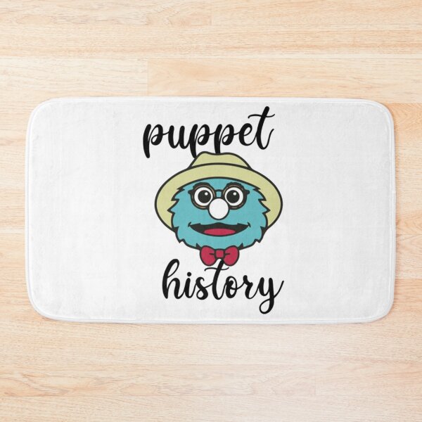 Item preview, puppet history                    designed and sold by OPGraphicsinc.
