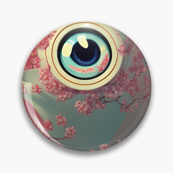 Artikelvorschau, AI Art- Kawaii Sakura Teetasse und Augapfel entworfen und verkauft von ashleafjb.