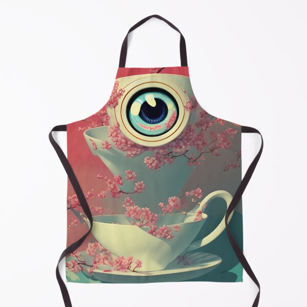 Artikelvorschau, AI Art- Kawaii Sakura Teetasse und Augapfel entworfen und verkauft von ashleafjb.
