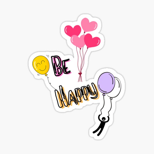 Item preview, Be happy, balloons of joy designed and sold by Fadwalana99.