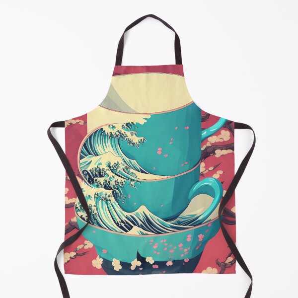 Artikelvorschau, AI Art- Kawaii Große Welle Sakura Teetasse entworfen und verkauft von ashleafjb.