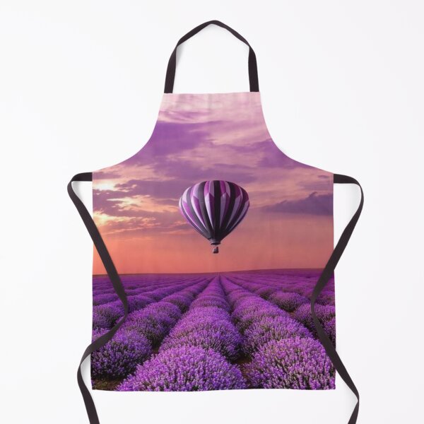 Item preview, Hot Air Balloon Over Lavender Fields designed and sold by NengShop.