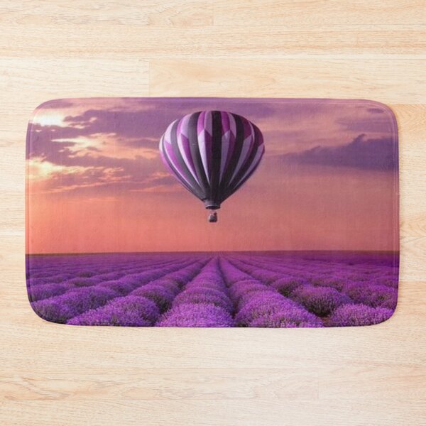 Item preview, Hot Air Balloon Over Lavender Fields designed and sold by NengShop.