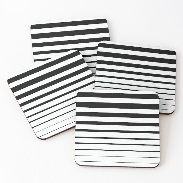 Item preview, Black horizontal stripes on white.  designed and sold by marinaklykva.