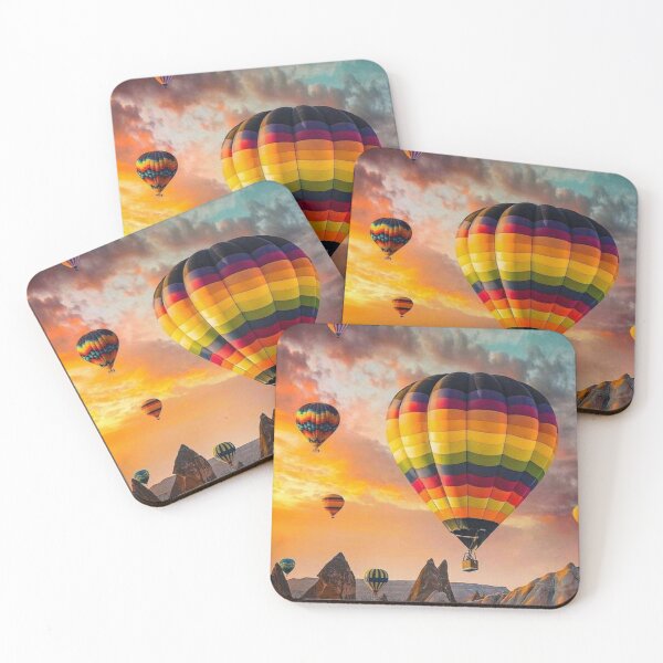 Item preview, Hot Air Balloon Over the Hills designed and sold by NengShop.