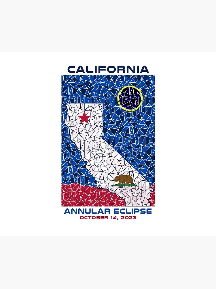 Thumbnail 2 of 2, Duvet Cover, California Annular Eclipse 2023 designed and sold by Eclipse2024.