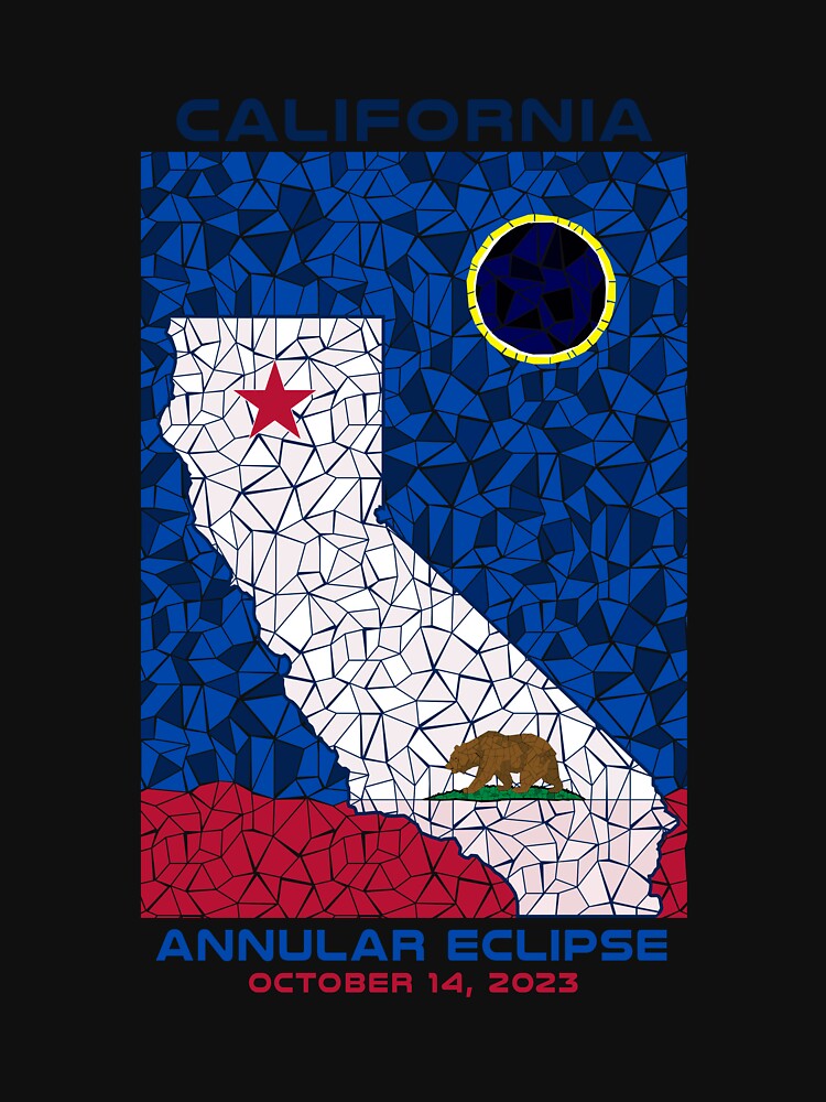 Thumbnail 7 of 7, Active T-Shirt, California Annular Eclipse 2023 designed and sold by Eclipse2024.