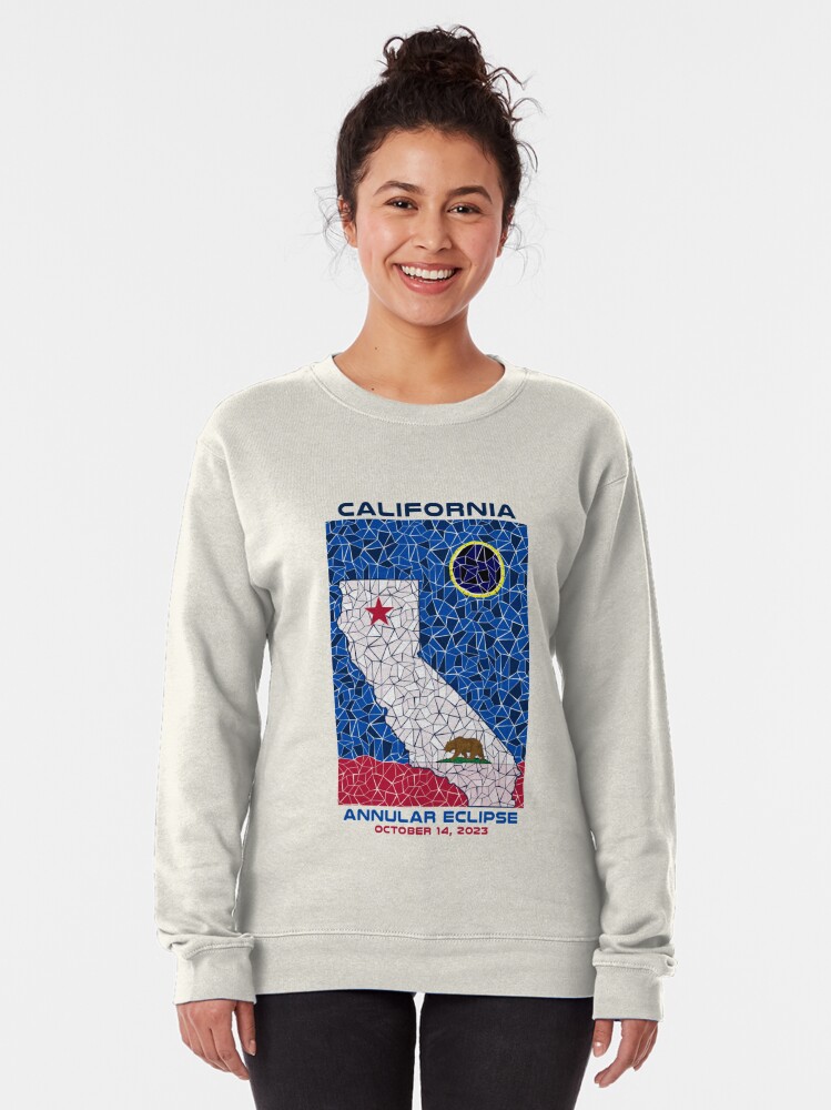 Pullover Sweatshirt, California Annular Eclipse 2023 designed and sold by Eclipse2024