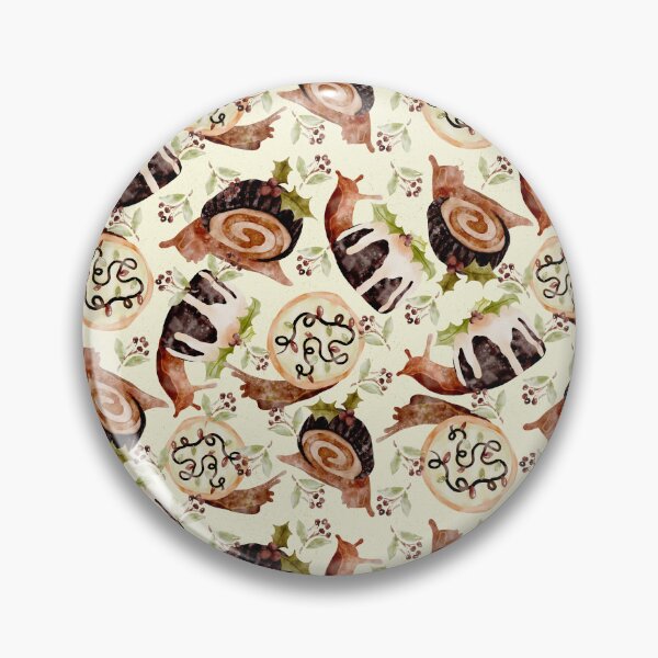 Item preview, Christmas Desserts Snails Watercolor  designed and sold by Valerie Englehart.