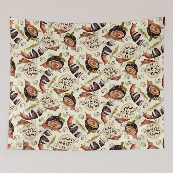 Item preview, Christmas Desserts Snails Watercolor  designed and sold by Valerie Englehart.