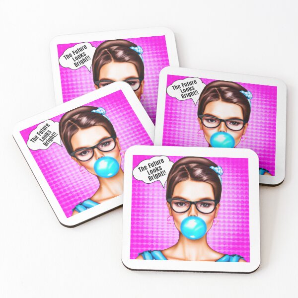 Item preview, The Future Looks Bright Pop Art designed and sold by RagWeasel.