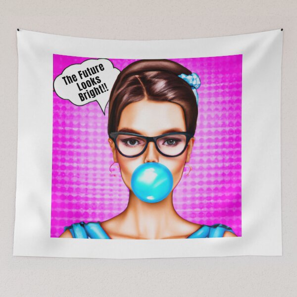 Item preview, The Future Looks Bright Pop Art designed and sold by RagWeasel.