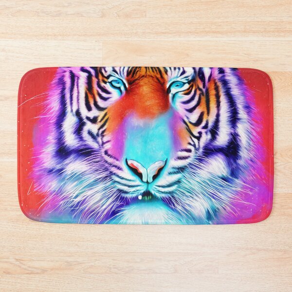 Item preview, Tiger with ice and snow, glowing fog intricate, elegant, highly detailed, digital painting designed and sold by DrawItOnce.