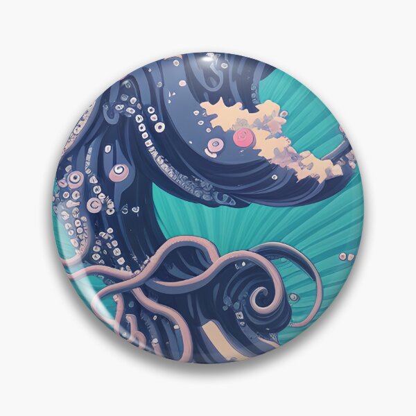 Artikelvorschau, KI-Kunst – Great Wave Sakura-Tentakel entworfen und verkauft von ashleafjb.