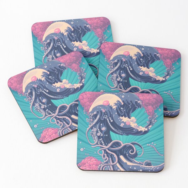 Item preview, AI Art-   Great Wave Sakura Tentacles designed and sold by ashleafjb.
