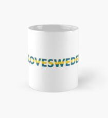 Hashtag Love Sweden, Stockholm, Schweden Poster, Schweden Aufkleber, Schweden T-Shirt, Tasse (Standard)