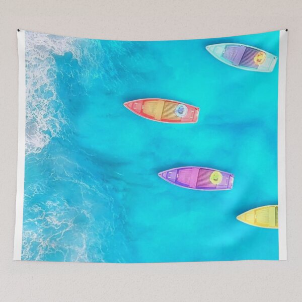Item preview, Beautiful Sea with Lined Up Ships designed and sold by NengShop.