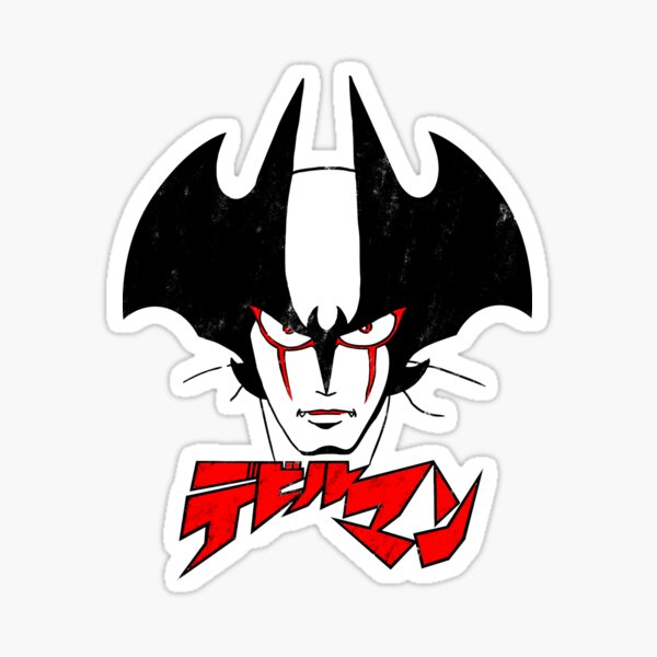 002 Devilman Head Sticker