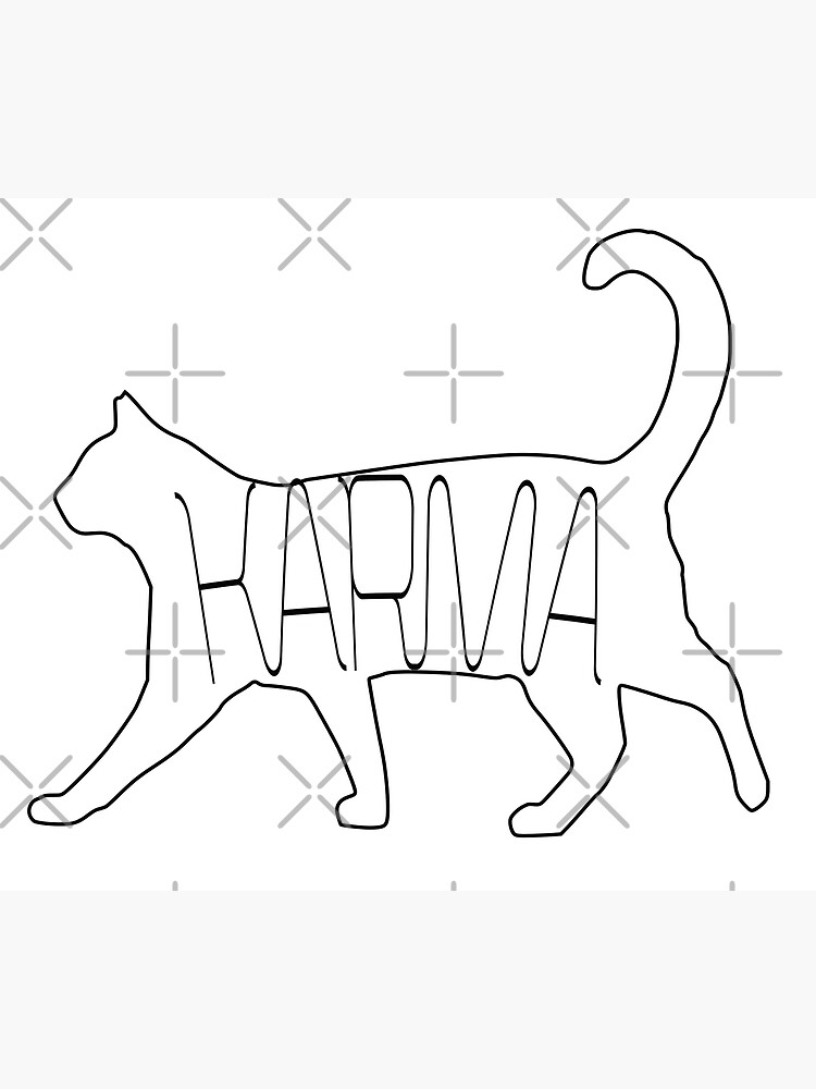 Póster «Karma es un gato Versión de Taylor Karma es mi novio» de DesigneRabbit Redbubble