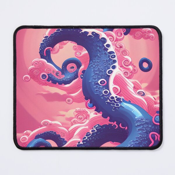 Artikelvorschau, AI Art- Great Wave kawaii Tentakeln entworfen und verkauft von ashleafjb.