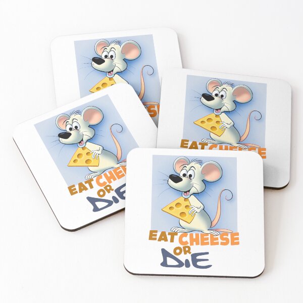 Item preview, come queso o muere | Ratón Gracioso Con Queso designed and sold by KOTOdesign.