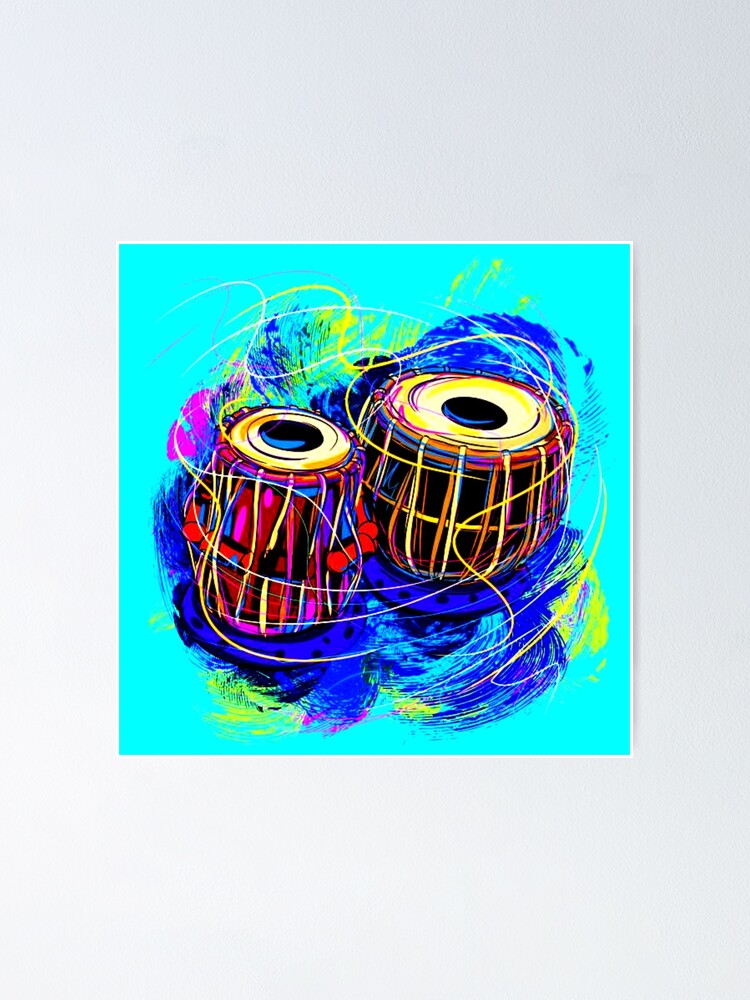 "Tabla Art" Poster for Sale by lazzyartist Redbubble