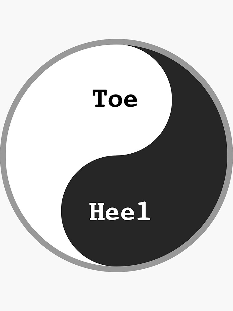 "Heel & Toe is the unseen ballet of race car drivers." Sticker for Sale