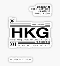 Hong Kong International Airport call letters Sticker