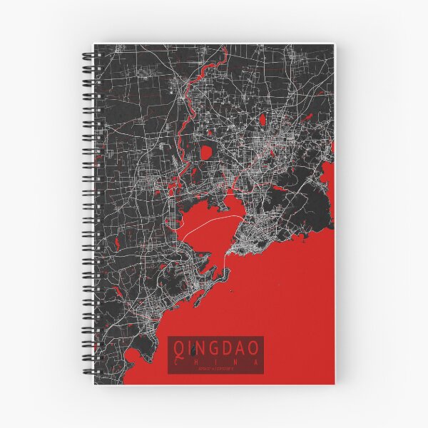 Item preview, Qingdao City Map of Shandong, China - Oriental designed and sold by deMAP.