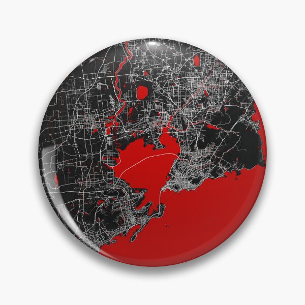 Item preview, Qingdao City Map of Shandong, China - Oriental designed and sold by deMAP.