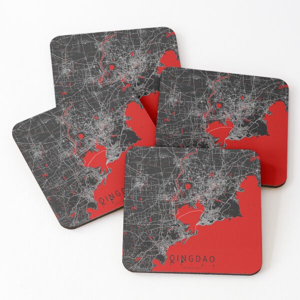 Item preview, Qingdao City Map of Shandong, China - Oriental designed and sold by deMAP.