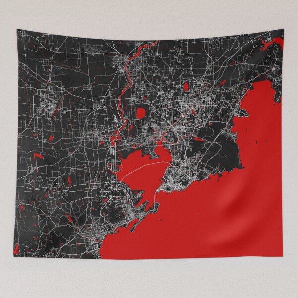 Item preview, Qingdao City Map of Shandong, China - Oriental designed and sold by deMAP.
