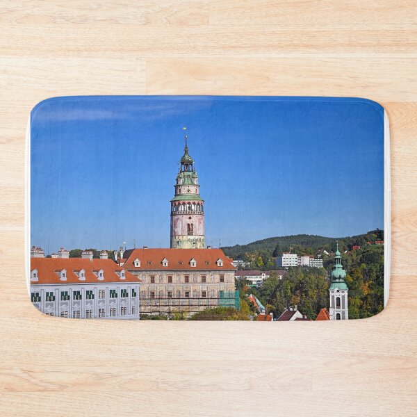 Item preview, Castle tower and old buildings in Cesky Krumlov Czech republic designed and sold by goceris.