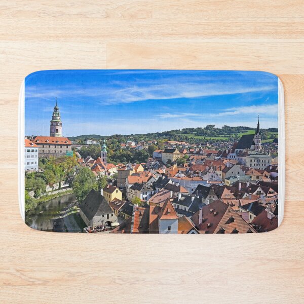 Item preview, old town Cesky Krumlov cityscape Czech republic designed and sold by goceris.