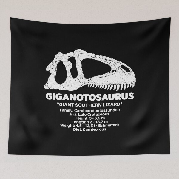 Item preview, Giganotosaurus Fossil Datasheet designed and sold by NicGrayGraphic.