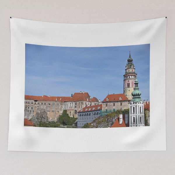 Item preview, Castle and church tower in Cesky Krumlov Czech republic designed and sold by goceris.