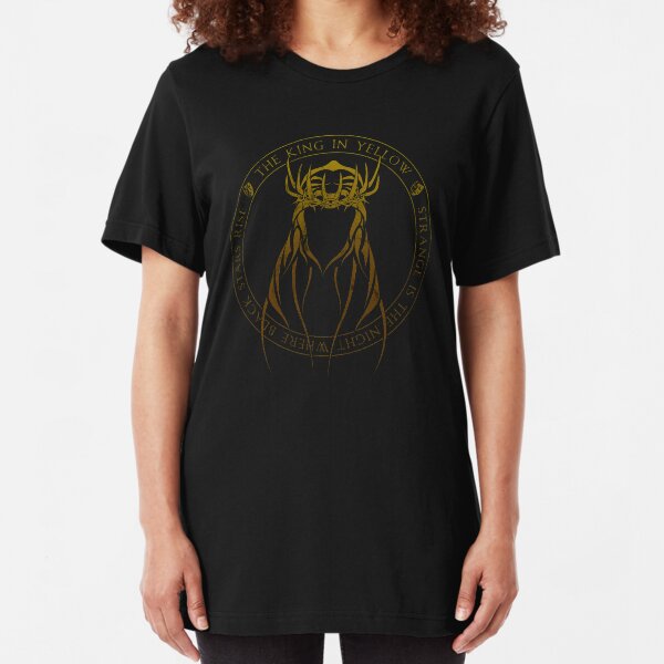 The King in Yellow Sigil (yellow sign) Slim Fit T-Shirt