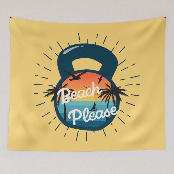 Item preview, Beach Please Kettlebell Cross Functional Fitness  designed and sold by Gay-Koala.