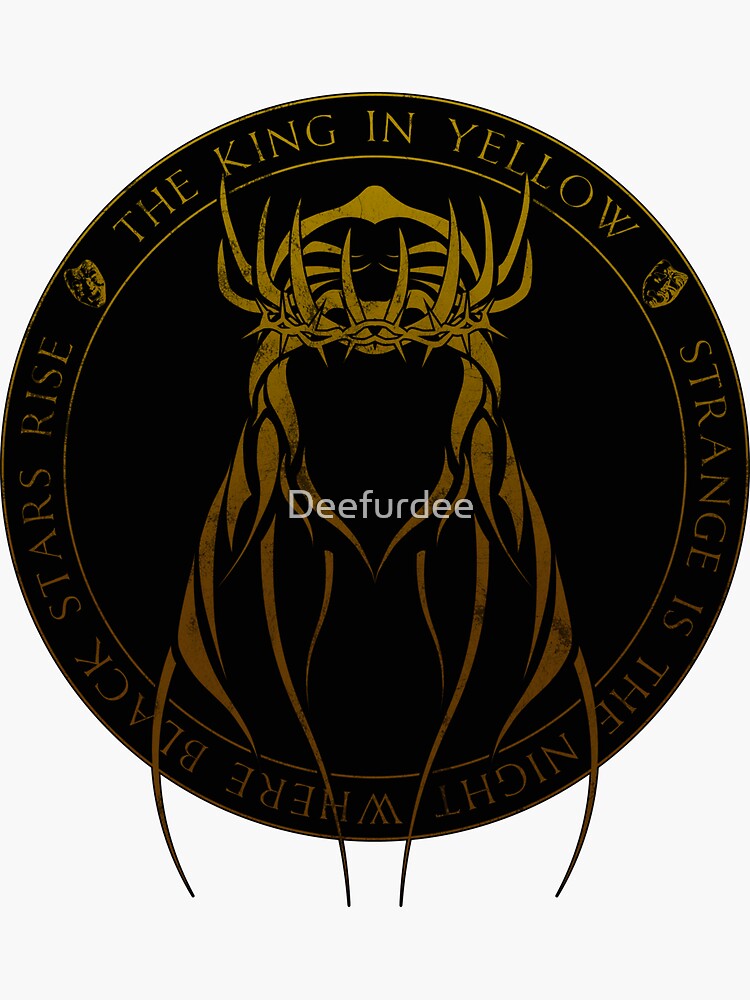 "The King in Yellow Sigil (yellow sign)" Sticker for Sale by Deefurdee