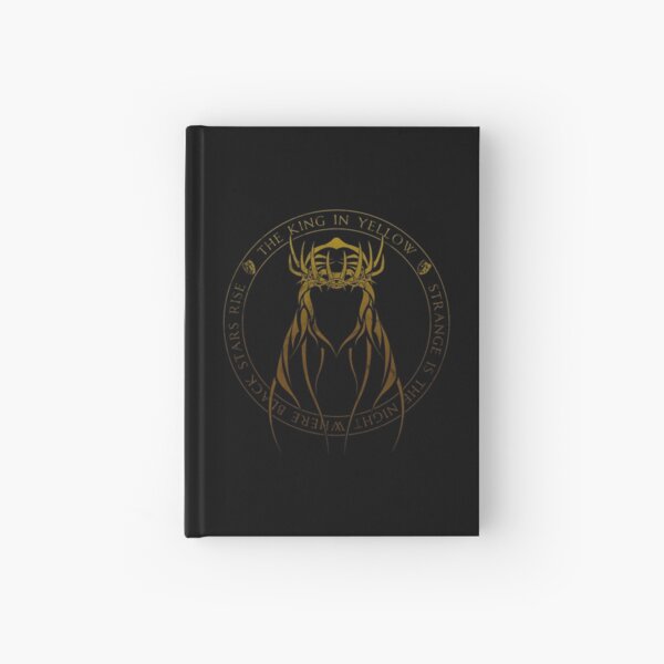 The King in Yellow Sigil (yellow sign) Hardcover Journal