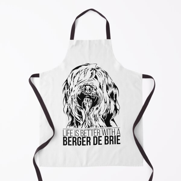 Item preview, Berger de Brie life is better dog saying designed and sold by dogarts.