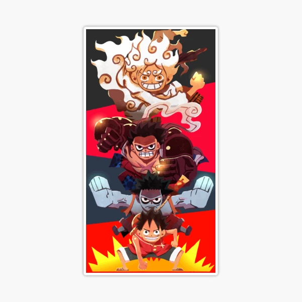 Gear 5 colored manga panel Sticker for Sale by YourDemonSlayer