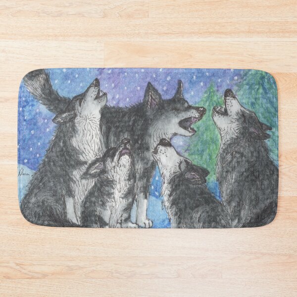 Item preview, Huskies practice their carol singing and howling designed and sold by SusanAlisonArt.