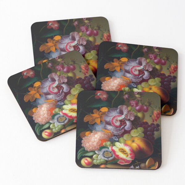 Item preview, Tropical Fruit and Flowers Still Life designed and sold by kansaikate.