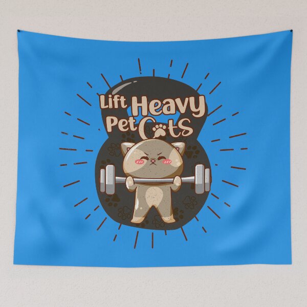Item preview, Lift Heavy Pet Cats Kettlebell Cross Functional Fitness  designed and sold by Gay-Koala.