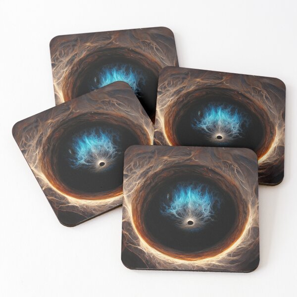 Item preview, A Stunning Ultra-Realistic Black Hole with Incandescent Glow with Center Fusion.  designed and sold by Right Passage.