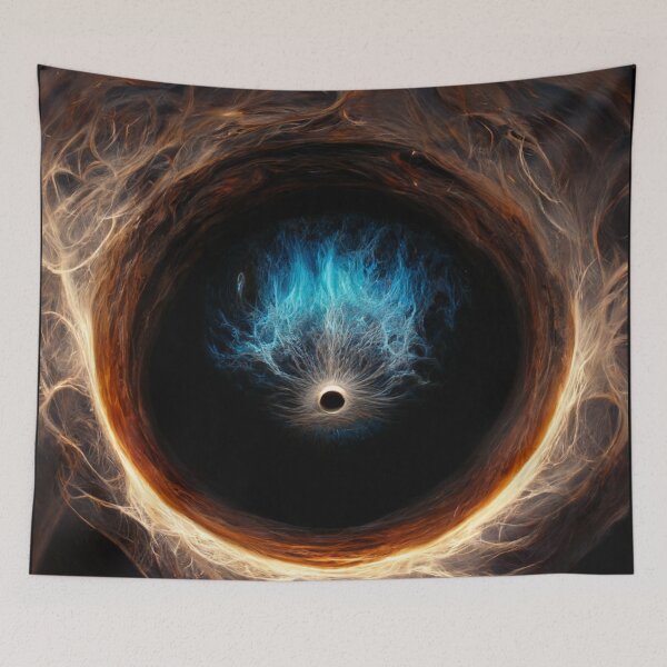 Item preview, A Stunning Ultra-Realistic Black Hole with Incandescent Glow with Center Fusion.  designed and sold by Right Passage.