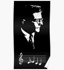Dmitri Shostakovich DSCH motif musical notes Poster