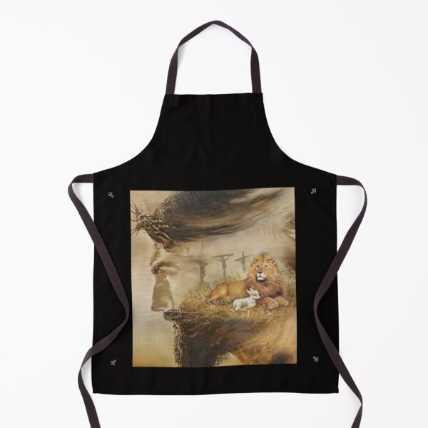 Item preview, Jesus Christ Three Crosses The Lion and the Lamb 2blk designed and sold by Rowena Jones.