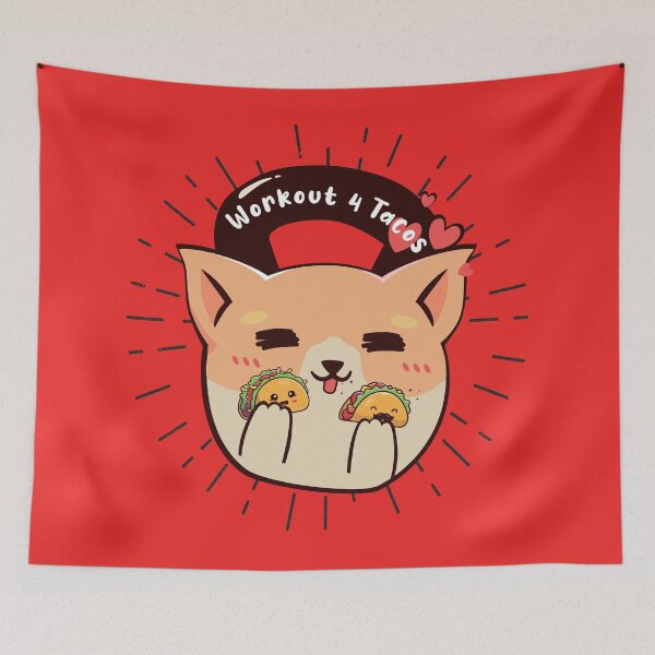 Item preview, Taco Chihuahua Kettlebell Cross Functional Fitness  designed and sold by Gay-Koala.